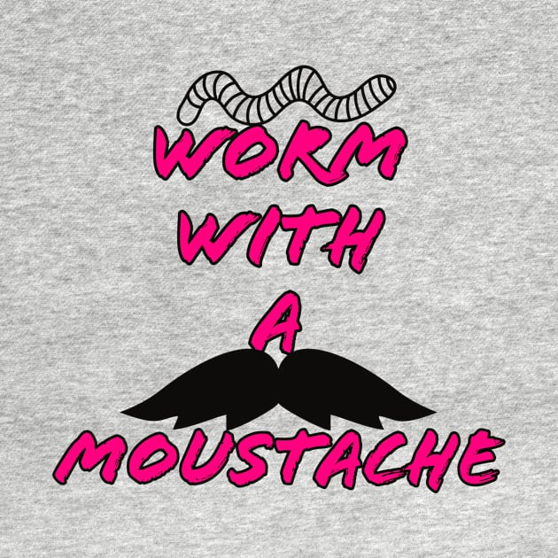 Wormy Moustache Pink - Scandoval by Petty Pop Culture